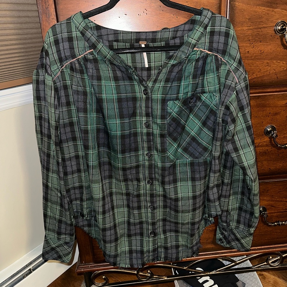 Free People Oversized flannel